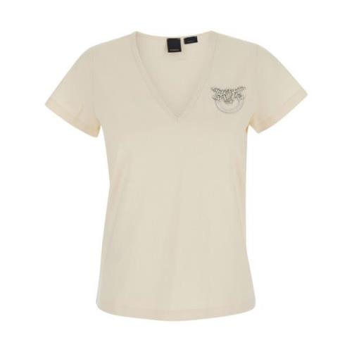 Pinko Vit T-shirt Turbato White, Dam