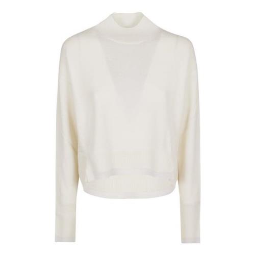 Pinko Vit Sweater Aw24 Regular Fit White, Dam