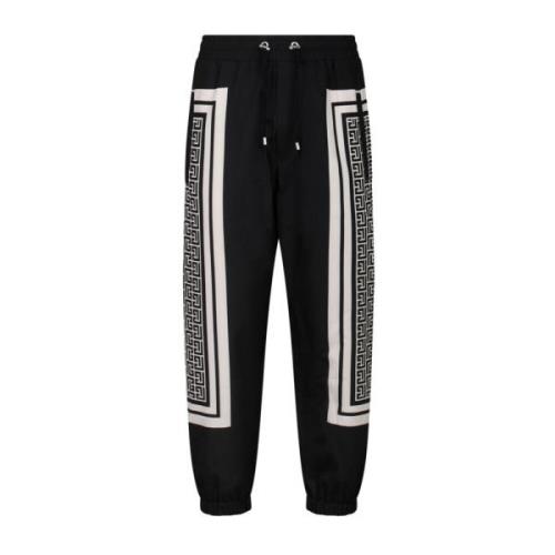 Balmain Monogram Print Track Pants Multicolor, Herr