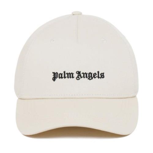 Palm Angels Broderad Baseballkeps White, Herr