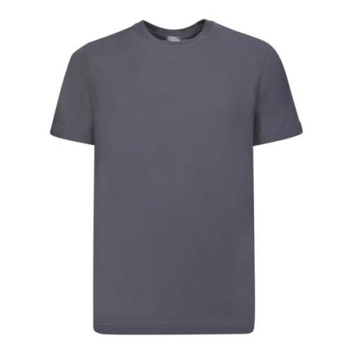 Zanone Minimalistisk Grå T-Shirt med Rund Hals Gray, Herr