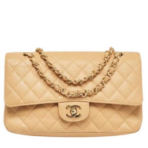 Chanel Vintage Pre-owned Laeder chanel-vskor Beige, Dam