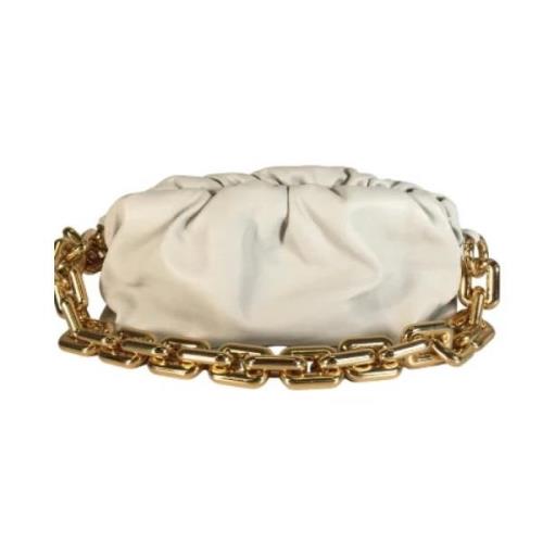 Bottega Veneta Vintage Pre-owned Laeder axelremsvskor White, Dam