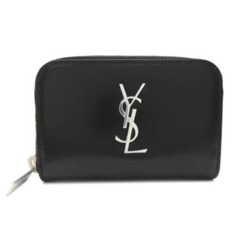 Yves Saint Laurent Vintage Pre-owned Laeder plnbcker Black, Dam