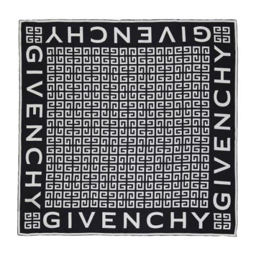 Givenchy Sidenscarf 4G Print Kollektion Black, Dam