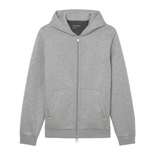 Marc O'Polo Scuba sweatjacka regular Gray, Herr