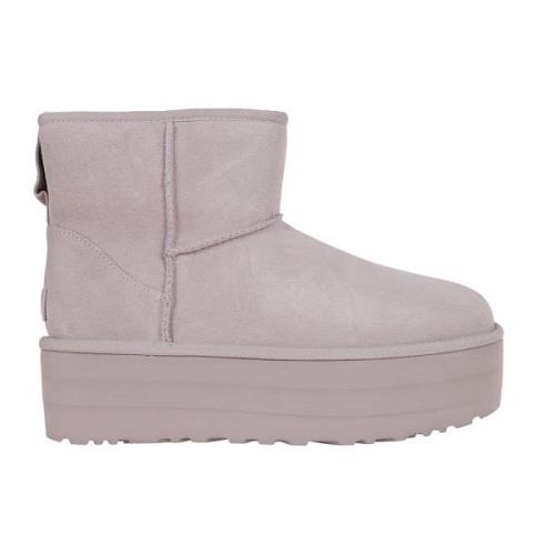 UGG Grå Ankelboots med 5cm Klack Gray, Dam