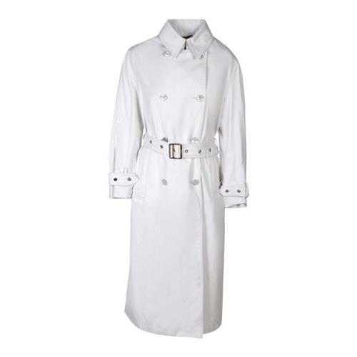 Moorer Elegant Grå Trenchcoat Gray, Dam