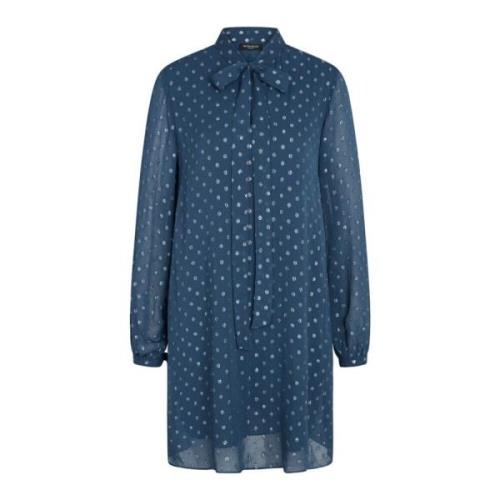 Bruuns Bazaar Indisk Teal Polka Dot Klänning Blue, Dam