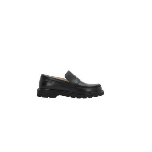 Loewe Svart Penny Moccasin Platta Skor Black, Dam