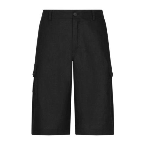 Dolce & Gabbana Svarta Shorts för Män Aw24 Black, Herr