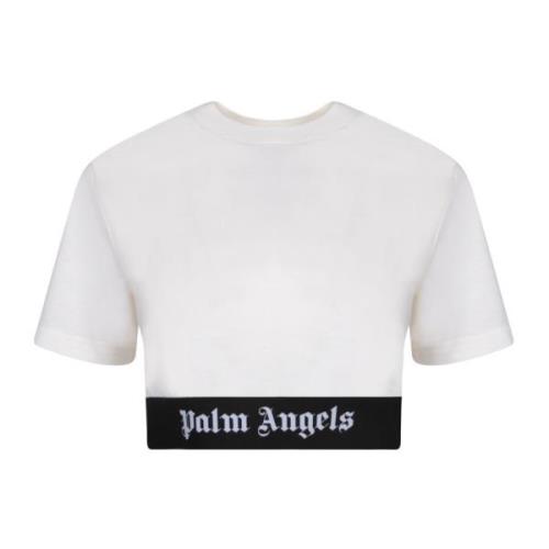 Palm Angels Stilren Vit T-shirt White, Dam