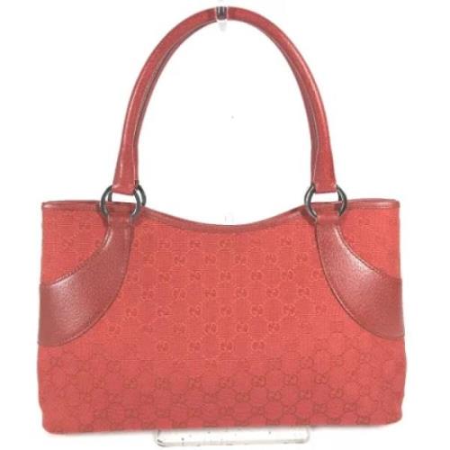 Gucci Vintage Pre-owned Canvas gucci-vskor Red, Dam