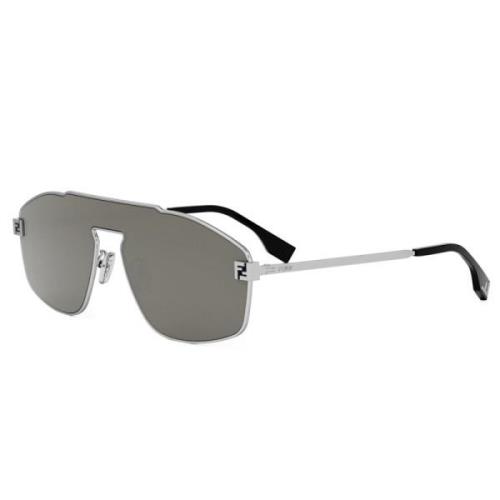 Fendi Silver Spegel Solglasögon Gray, Unisex