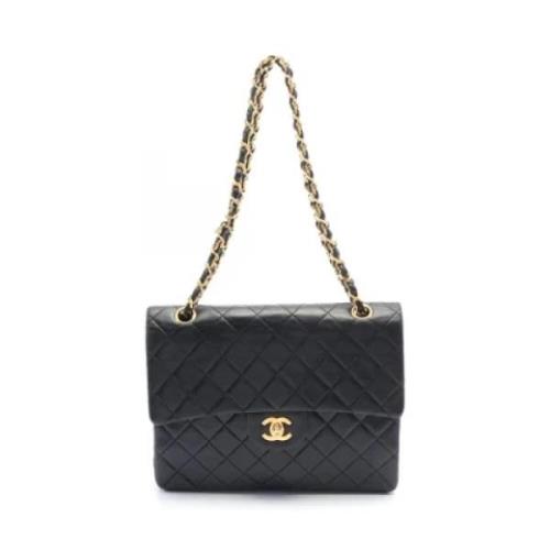 Chanel Vintage Pre-owned Laeder axelremsvskor Black, Dam