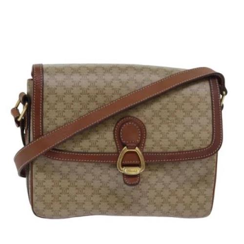 Celine Vintage Pre-owned Canvas celine-vskor Beige, Dam