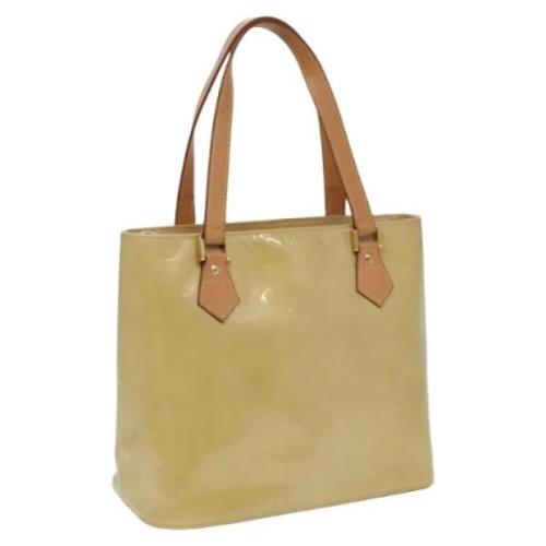 Louis Vuitton Vintage Pre-owned Laeder totevskor Beige, Dam