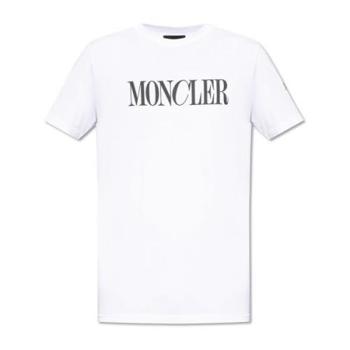 Moncler T-shirt med logotyp White, Herr