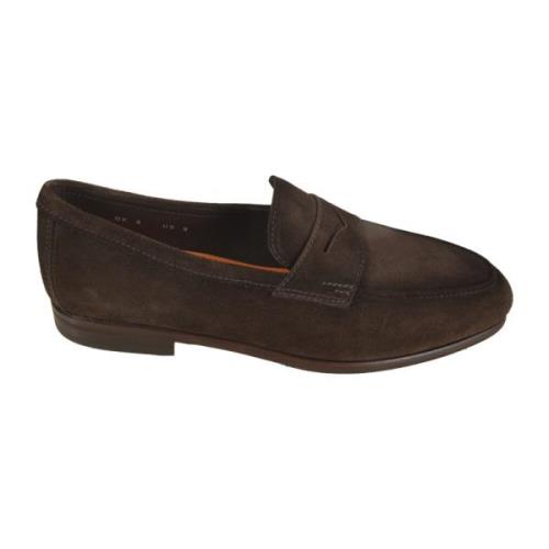 Santoni Platta Skor Brown, Herr