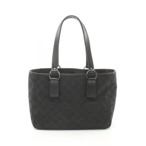 Gucci Vintage Pre-owned Canvas totevskor Black, Dam