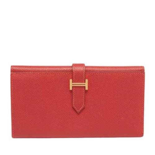 Hermès Vintage Pre-owned Laeder plnbcker Red, Dam