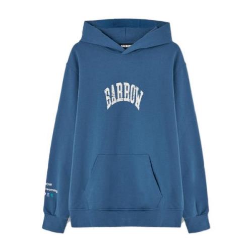 Barrow Blå Hoodie med Logotryck Blue, Herr