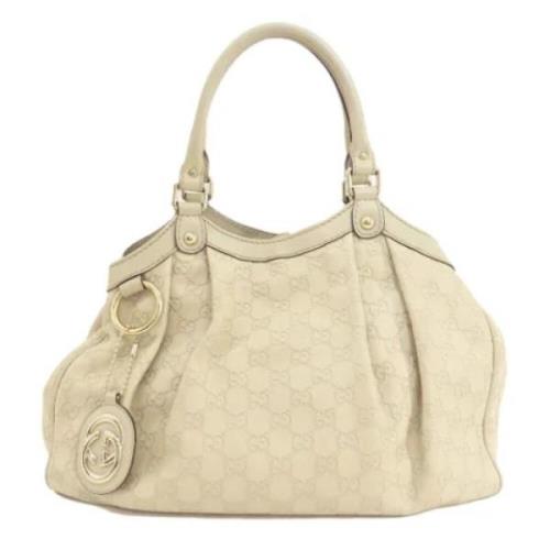 Gucci Vintage Pre-owned Laeder gucci-vskor Beige, Dam