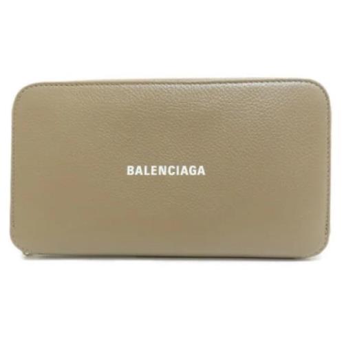 Balenciaga Vintage Pre-owned Laeder plnbcker Beige, Dam