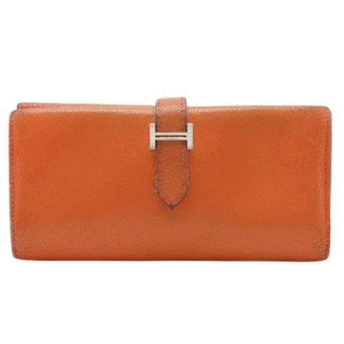 Hermès Vintage Pre-owned Laeder plnbcker Orange, Dam