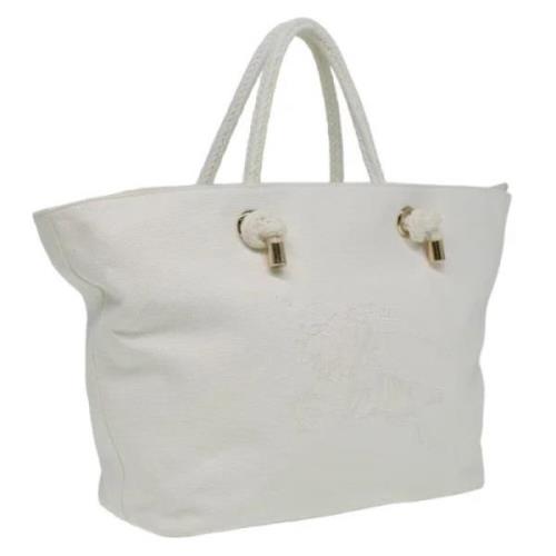 Burberry Vintage Pre-owned Canvas totevskor White, Dam