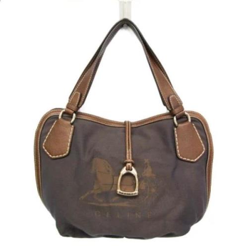 Celine Vintage Pre-owned Canvas totevskor Brown, Dam