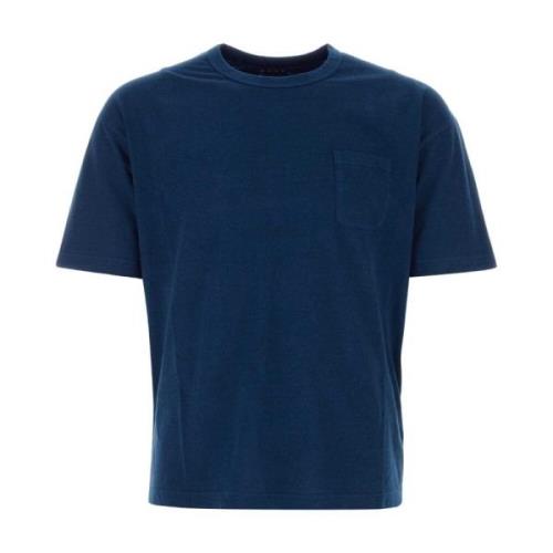 visvim Blå Bomull T-shirt Modern Stil Blue, Herr