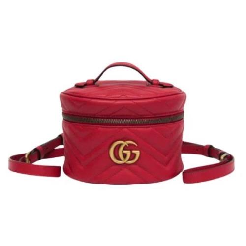 Gucci Vintage Pre-owned Laeder ryggsckar Red, Dam