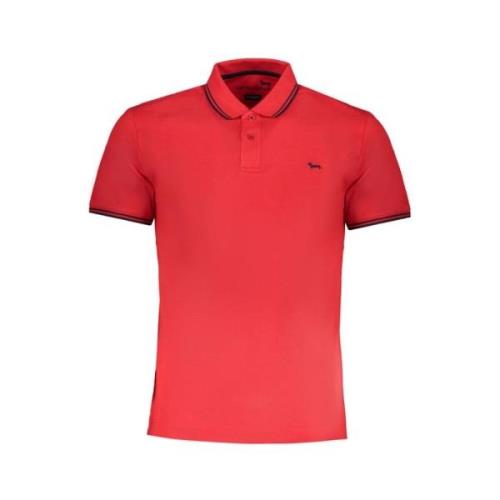 Harmont & Blaine Röd Bomull Polo Shirt Slim Fit Red, Herr