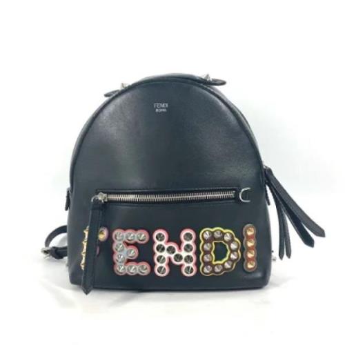 Fendi Vintage Pre-owned Laeder ryggsckar Black, Dam