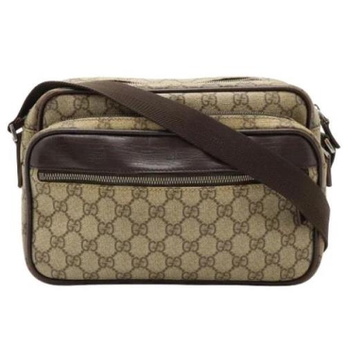 Gucci Vintage Pre-owned Canvas gucci-vskor Beige, Dam