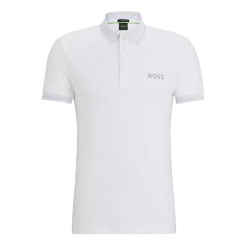 Boss Slim Fit Polo Shirt White, Herr