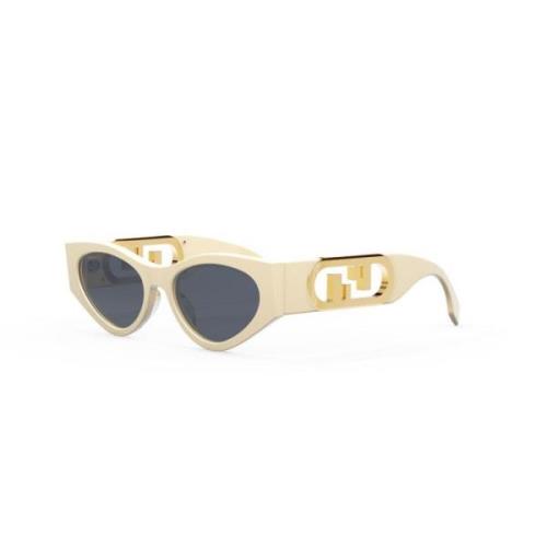 Fendi Fe40049I Stilfull Modell Beige, Unisex