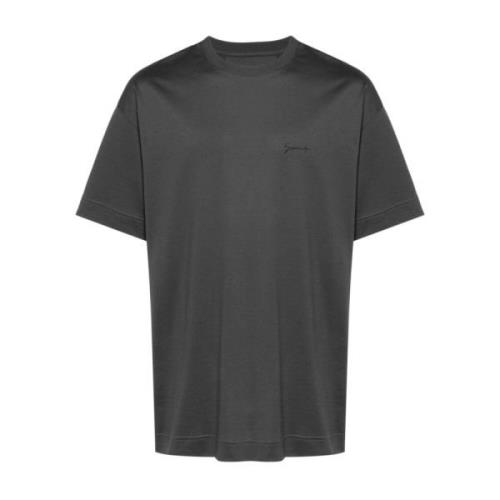 Givenchy Logo Print Crew Neck T-shirt Gray, Herr