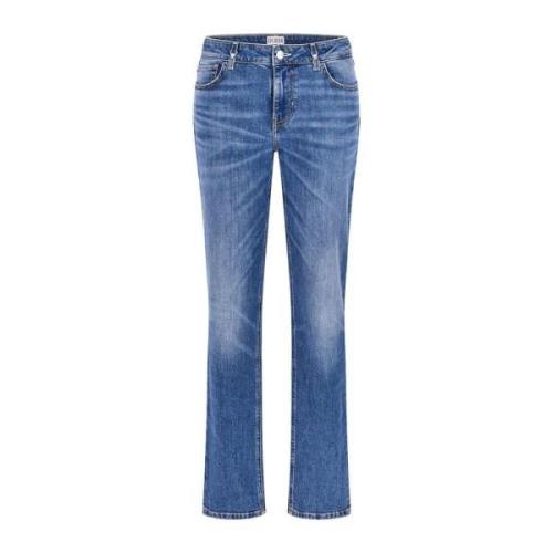 Guess Brooklyn Jeans Blå Dam Straight Fit Blue, Dam