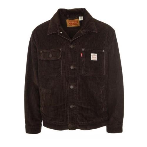 Levi's Vintage Workwear Denim Jacket Brown, Herr