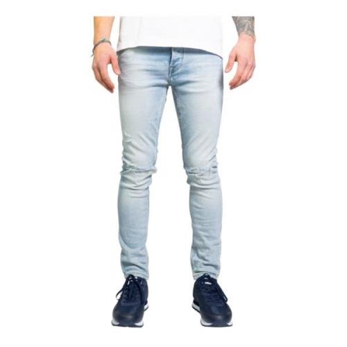 Only & Sons Blå Sliten Effekt Jeans Herr Blue, Herr