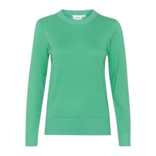 Saint Tropez Grön Pullover Tröja Gumdrop Stil Green, Dam