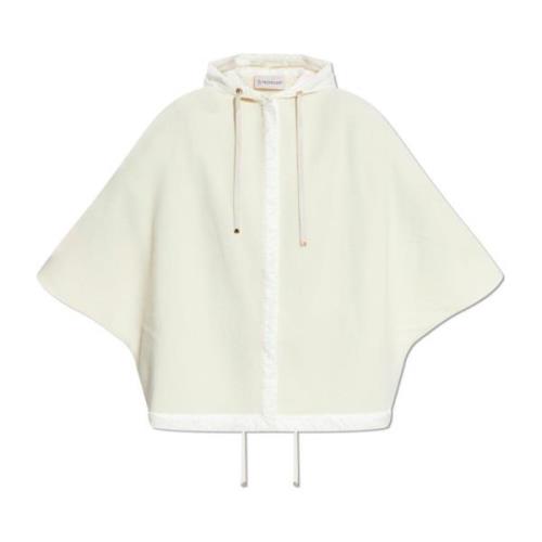 Moncler Ull Poncho Beige, Dam