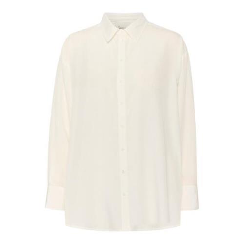 My Essential Wardrobe Snow White Tullamw Skjorta Bluser White, Dam