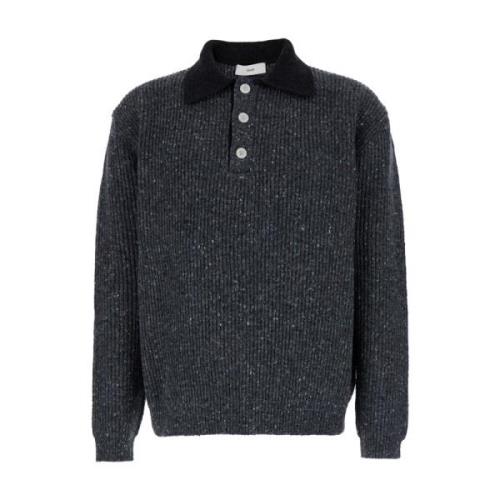 Dunst Rugby Wool Mix Sweater i Grå Gray, Herr