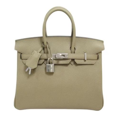 Hermès Vintage Pre-owned Laeder handvskor Beige, Dam