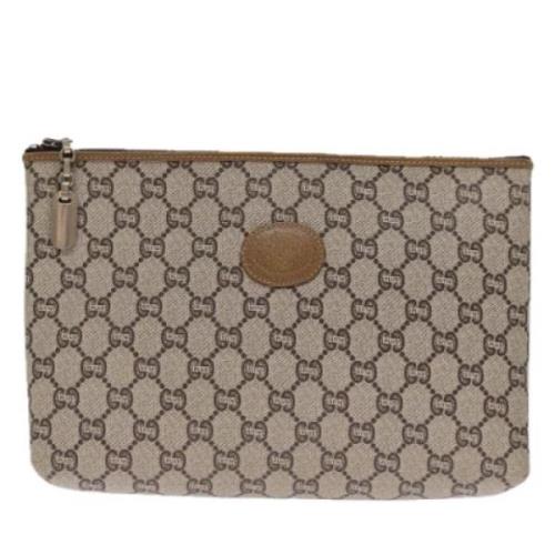 Gucci Vintage Pre-owned Canvas kuvertvskor Beige, Dam