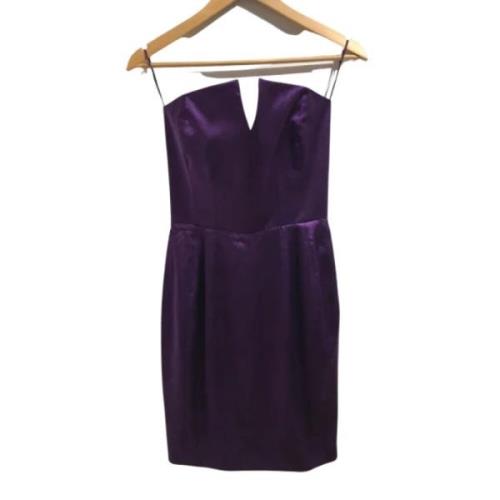 Yves Saint Laurent Vintage Pre-owned Silke klnningar Purple, Dam