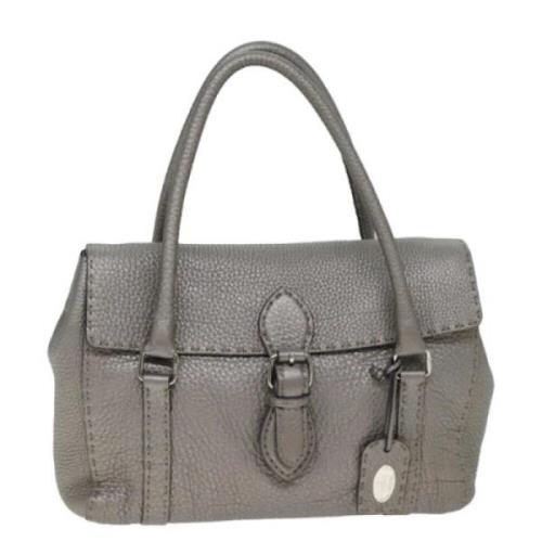 Fendi Vintage Pre-owned Laeder fendi-vskor Gray, Dam